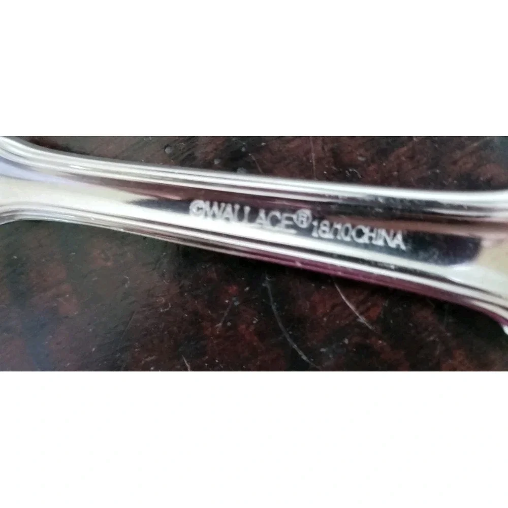 Wallace Napoleon Bee Flatware Set - 3 Soup Spoons & 1 Teaspoon Stainless Steel